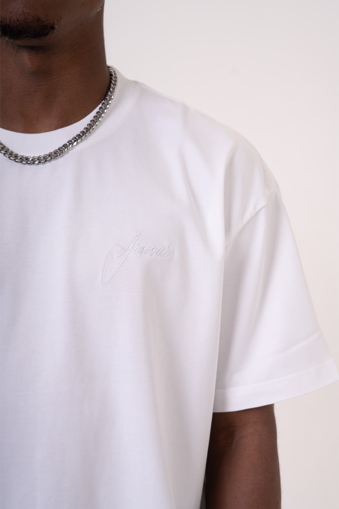 Basics Heavy Weight Tee - White/White