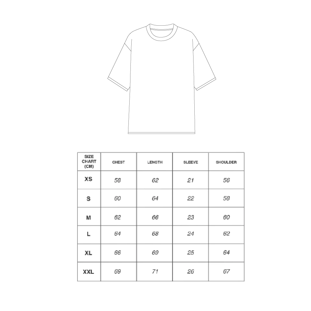 Basics Heavy Weight Tee - White/White