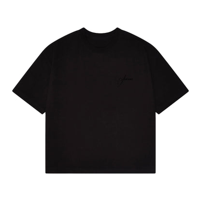 Basics Heavy Weight Tee - Black/Black