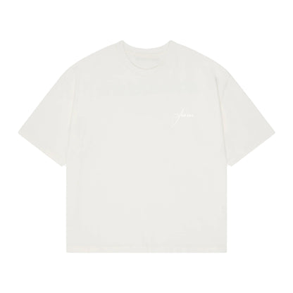 Basics Heavy Weight Tee - White/White