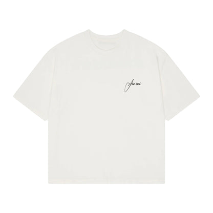 Basics Heavy Weight Tee - White/Black