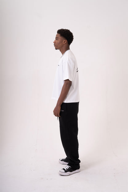 Basics Heavy Weight Tee - White/Black