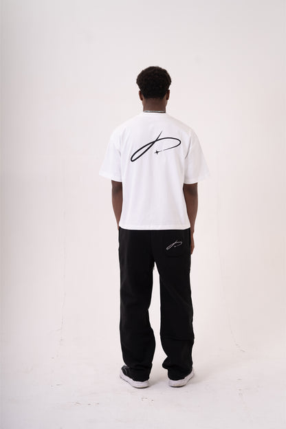 Basics Heavy Weight Tee - White/Black