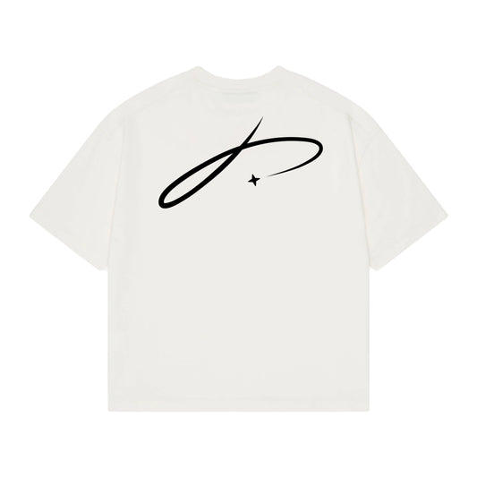 Basics Heavy Weight Tee - White/Black