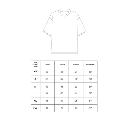 Basics Heavy Weight Tee - White/White
